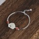 925 Sterling Silver Elephant Hetian Jade Abundance Jewelry Set