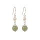 925 Sterling Silver Natural Pearl Jade Wisdom Earrings 925 Sterling Silver Natural Pearl Jade Wisdom Earrings