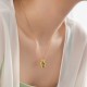 925 Sterling Silver Clover Hetian Cyan Jade Pearl Jewelry Set