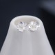 925 Sterling Silver Cherry Blossoms Floral Calm Stud Earrings
