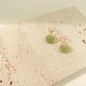 Round Jade Peace Buckle Luck Drop Earrings Round Jade Peace Buckle Luck Drop Earrings