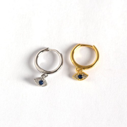 925 Sterling Silver Evil Eye Protection Stud Earrings