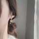Round Jade Peace Buckle Luck Drop Earrings Round Jade Peace Buckle Luck Drop Earrings