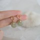 Round Jade Peace Buckle Luck Drop Earrings Round Jade Peace Buckle Luck Drop Earrings