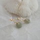 Round Jade Peace Buckle Luck Drop Earrings Round Jade Peace Buckle Luck Drop Earrings