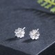 925 Sterling Silver Cherry Blossoms Floral Calm Stud Earrings