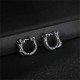 925 Sterling Silver Dragon Hoop Protection Earrings 925 Sterling Silver Dragon Hoop Protection Earrings