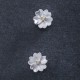 925 Sterling Silver Cherry Blossoms Floral Calm Stud Earrings