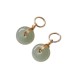 Round Jade Peace Buckle Luck Drop Earrings Round Jade Peace Buckle Luck Drop Earrings