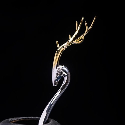 925 Silver Deer Antler Protection Hairpin 925 Silver Deer Antler Protection Hairpin