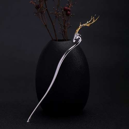 925 Silver Deer Antler Protection Hairpin 925 Silver Deer Antler Protection Hairpin