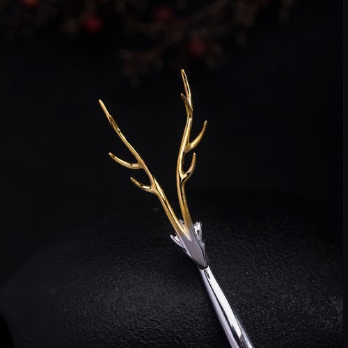925 Silver Deer Antler Protection Hairpin 925 Silver Deer Antler Protection Hairpin