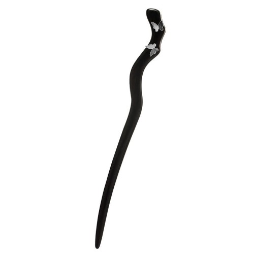 925 Silver Ebony Butterfly Relax Hairpin