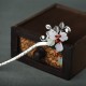 Red Agate Flower Leaf Confidence Hairpin
