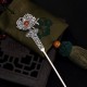 Red Agate Peony Flower Confidence Hairpin