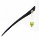 Peridot Ebony Wood Love Tassels Hairpin