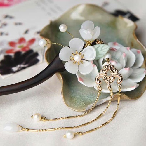 Ebony Flower Blessing Hairpin Ebony Flower Blessing Hairpin