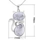 "Save A Cat" Cute Cat Protection Crystal Necklace
