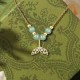 925 Silver Hetian Jade Fishtail Luck Necklace 925 Silver Hetian Jade Fishtail Luck Necklace