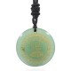 Swastika Lotus Crystal Obsidian Purification Necklace Pendant