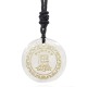 Swastika Lotus Crystal Obsidian Purification Necklace Pendant