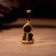 Tibetan Yellow Jambhala Wealth Buddha Necklace