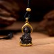 Tibetan Yellow Jambhala Wealth Buddha Necklace