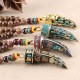 Tibetan Wenge Wood Om Mani Padme Hum Protection Necklace