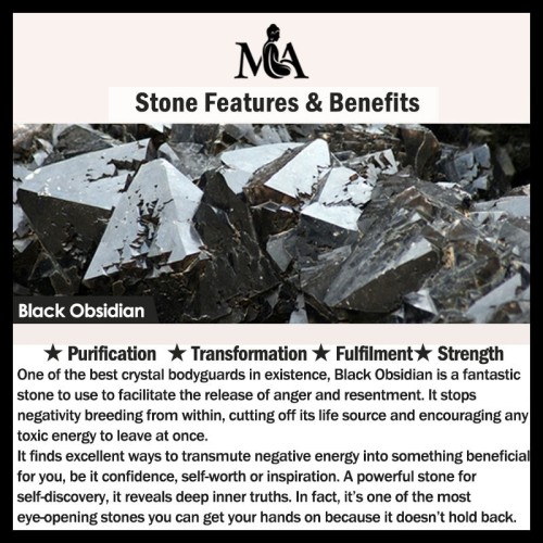 Swastika Lotus Crystal Obsidian Purification Necklace Pendant