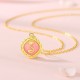 925 Silver Year of the Snake Golden Snake Necklace