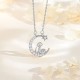 925 Silver Moon Snake Year Blessing Necklace