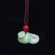 Zodiac Snake Natural Jade Luck Necklace Pendant Zodiac Snake Natural Jade Luck Necklace Pendant