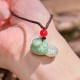 Zodiac Snake Natural Jade Luck Necklace Pendant Zodiac Snake Natural Jade Luck Necklace Pendant