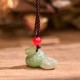 Zodiac Snake Natural Jade Luck Necklace Pendant Zodiac Snake Natural Jade Luck Necklace Pendant