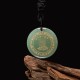 Swastika Lotus Crystal Obsidian Purification Necklace Pendant