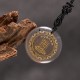 Swastika Lotus Crystal Obsidian Purification Necklace Pendant