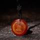 Swastika Lotus Crystal Obsidian Purification Necklace Pendant