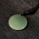 Swastika Lotus Crystal Obsidian Purification Necklace Pendant