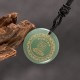 Swastika Lotus Crystal Obsidian Purification Necklace Pendant
