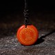 Swastika Lotus Crystal Obsidian Purification Necklace Pendant