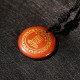 Swastika Lotus Crystal Obsidian Purification Necklace Pendant