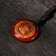 Swastika Lotus Crystal Obsidian Purification Necklace Pendant