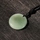 Swastika Lotus Crystal Obsidian Purification Necklace Pendant