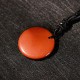 Swastika Lotus Crystal Obsidian Purification Necklace Pendant