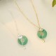 925 Silver Jade Butterfly Peace Necklace