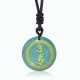 Swastika Vajra Protection Mantra Black Obsidian Pendant Swastika Vajra Protection Mantra Black Obsidian Pendant