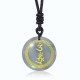 Swastika Vajra Protection Mantra Black Obsidian Pendant Swastika Vajra Protection Mantra Black Obsidian Pendant