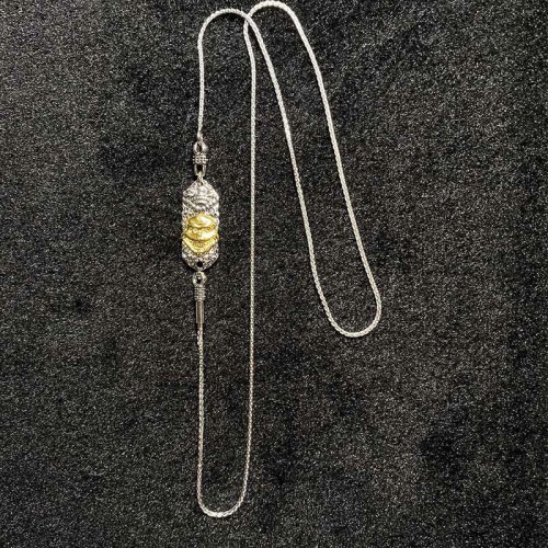 925 Silver Tibet Garuda Dzi Bead Protection Necklace 925 Silver Tibet Garuda Dzi Bead Protection Necklace