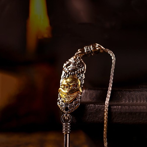925 Silver Tibet Garuda Dzi Bead Protection Necklace 925 Silver Tibet Garuda Dzi Bead Protection Necklace