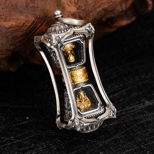 925 Silver Tibetan Zakiram Goddess of Wealth Necklace 925 Silver Tibetan Zakiram Goddess of Wealth Necklace